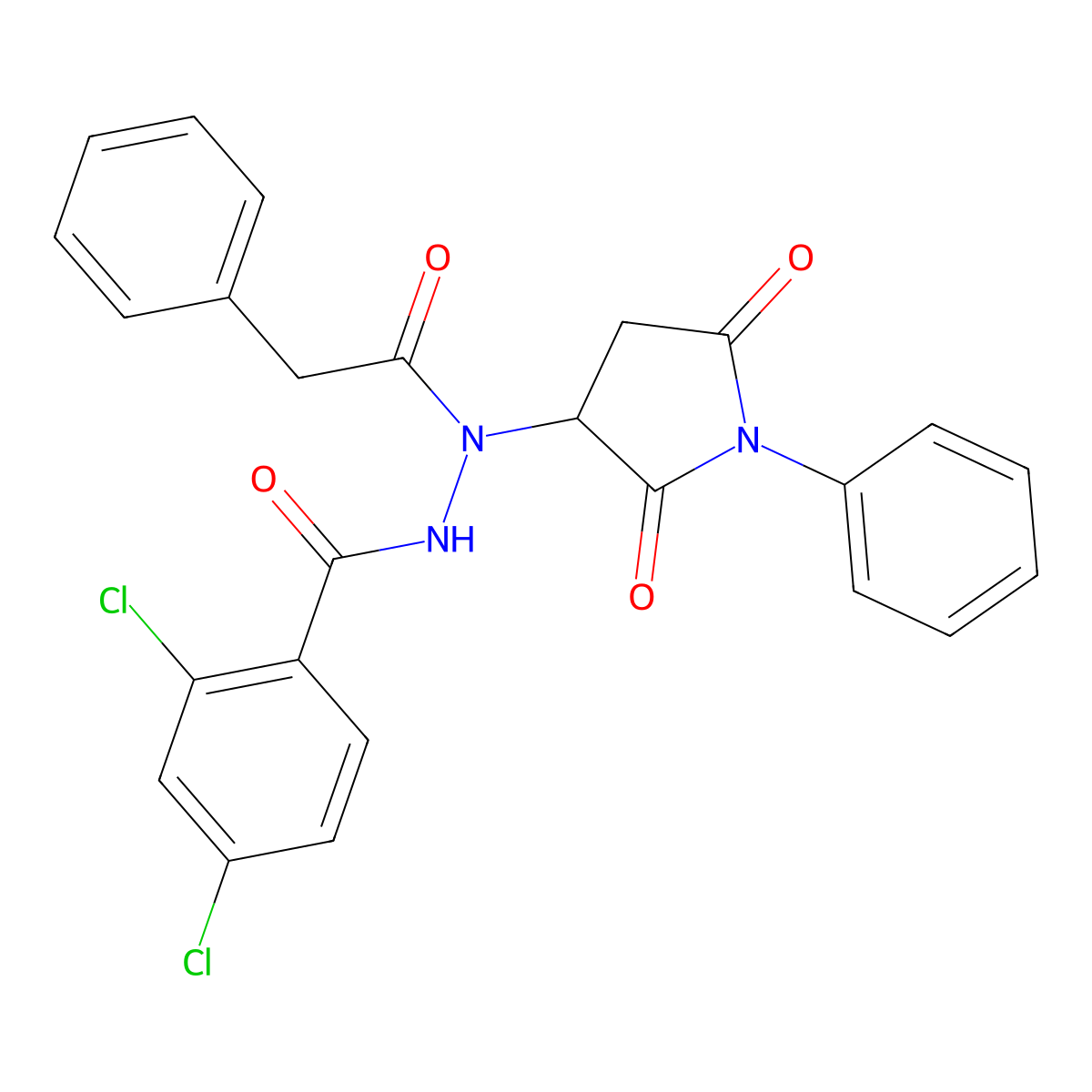 C25H19Cl2N3O4 molecular structure, CAS 1023440-90-5