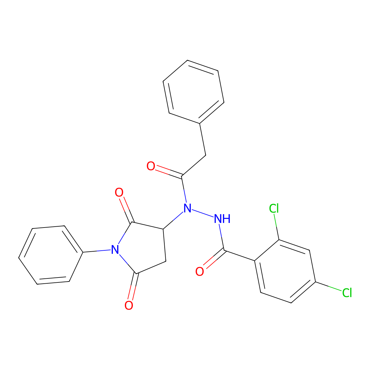C25H19Cl2N3O4 molecular structure, CAS 1023440-90-5
