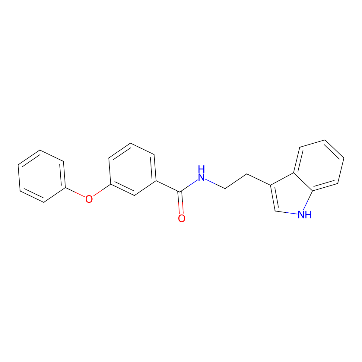 N-[2-(1H-indol-3-yl)ethyl]-3-phenoxybenzamide molecular structure, CAS 1023484-15-2