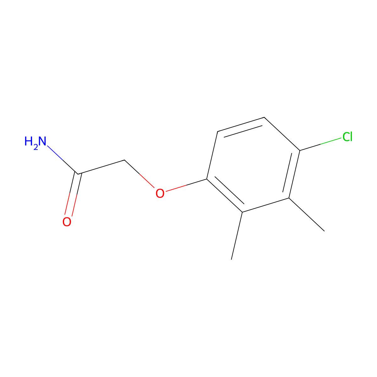 2-(4-Chloro-2,3-dimethylphenoxy)acetamide molecular structure, CAS 1023498-30-7