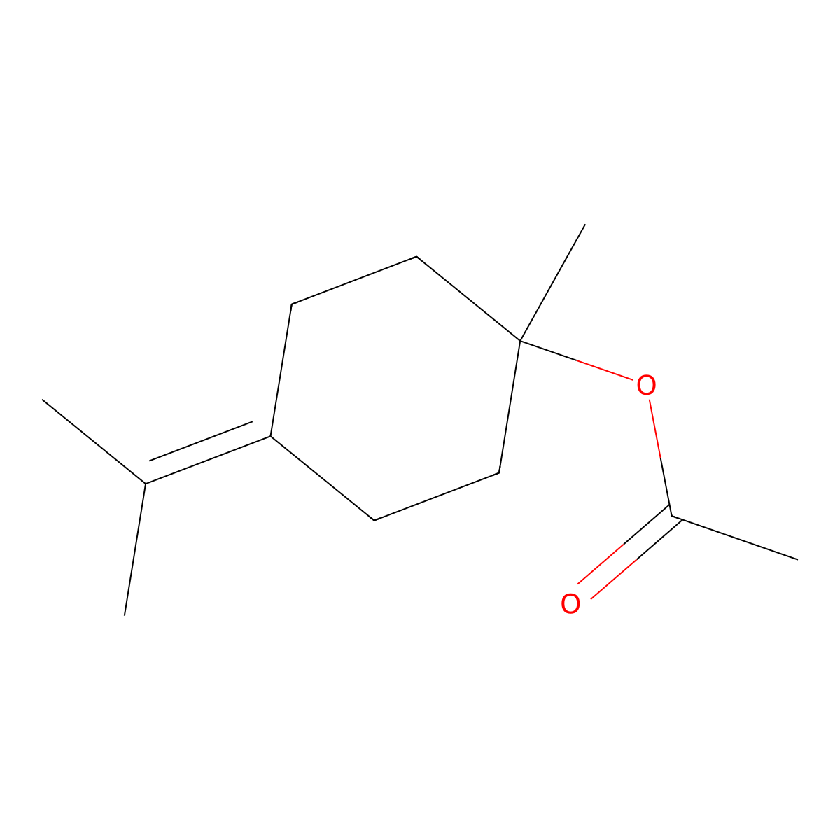 gamma-Terpinyl acetate molecular structure, CAS 10235-63-9