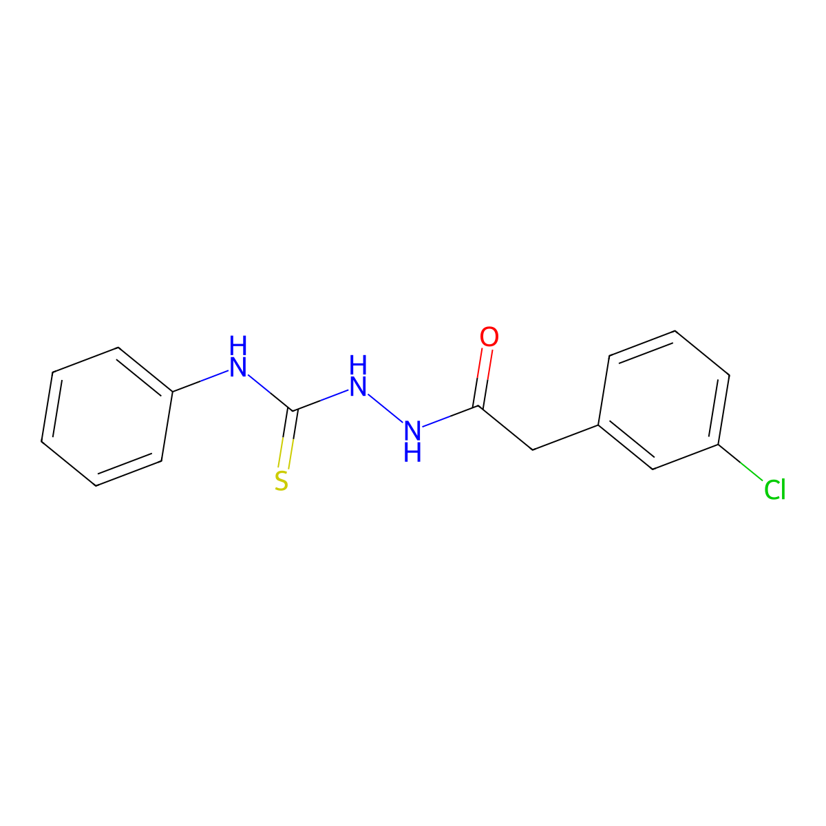 1-(2-(3-Chlorophenyl)acetyl)-4-phenylthiosemicarbazide molecular structure, CAS 1023505-32-9
