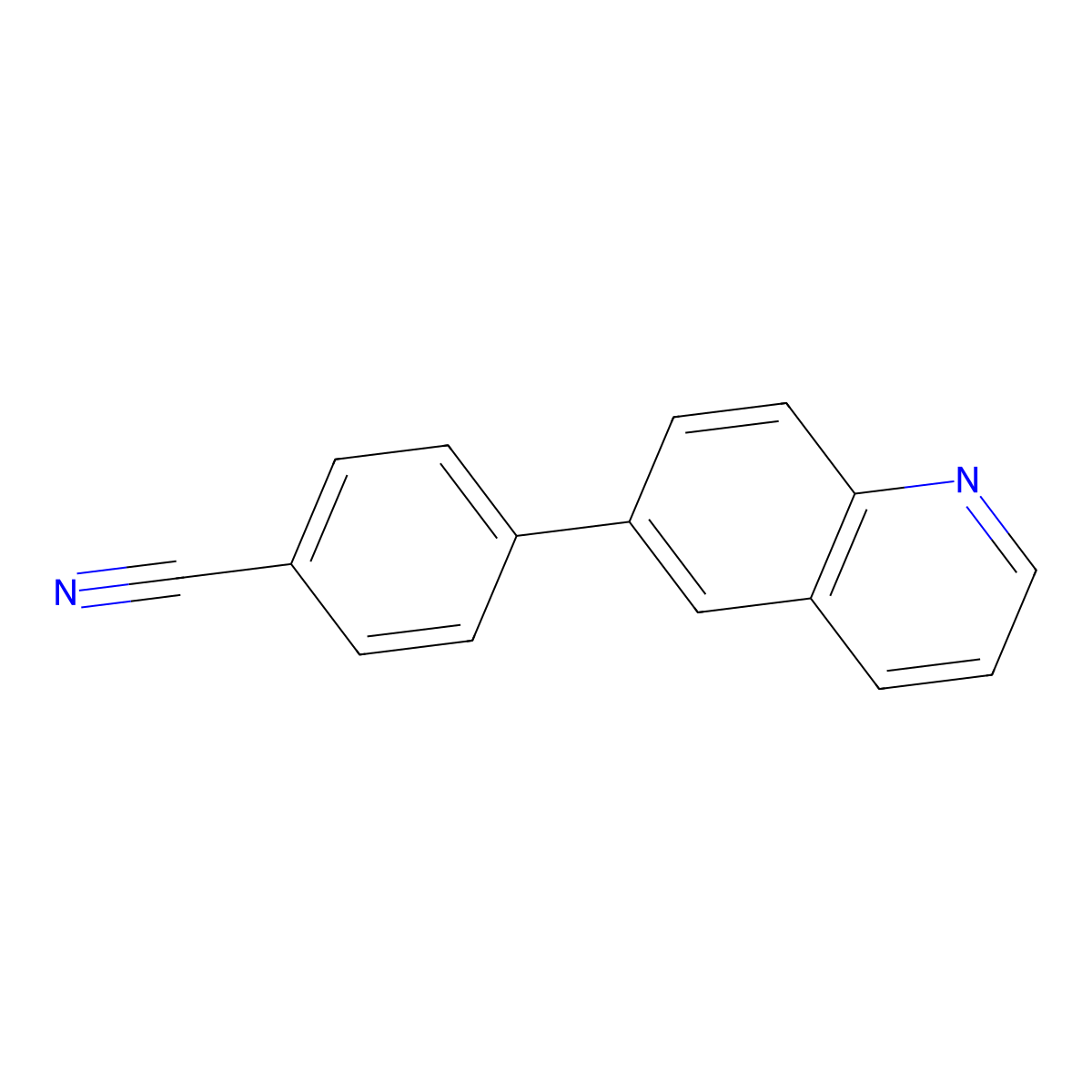 4-(6-Quinolinyl)benzonitrile molecular structure, CAS 1023531-52-3