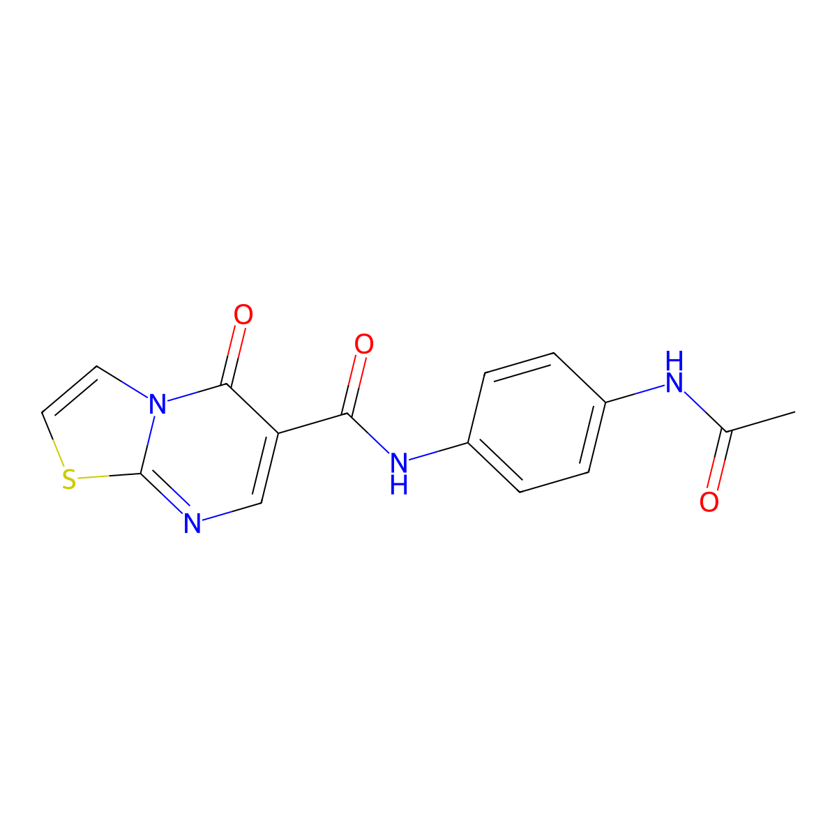 N-[4-(acetylamino)phenyl]-5-oxo-5H-[1,3]thiazolo[3,2-a]pyrimidine-6-carboxamide molecular structure, CAS 1023531-94-3