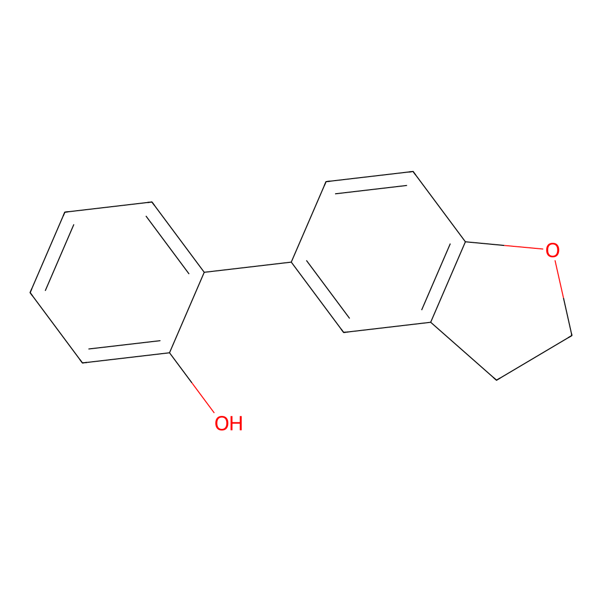 2-(2,3-Dihydro-1-benzofuran-5-yl)phenol molecular structure, CAS 1023548-56-2