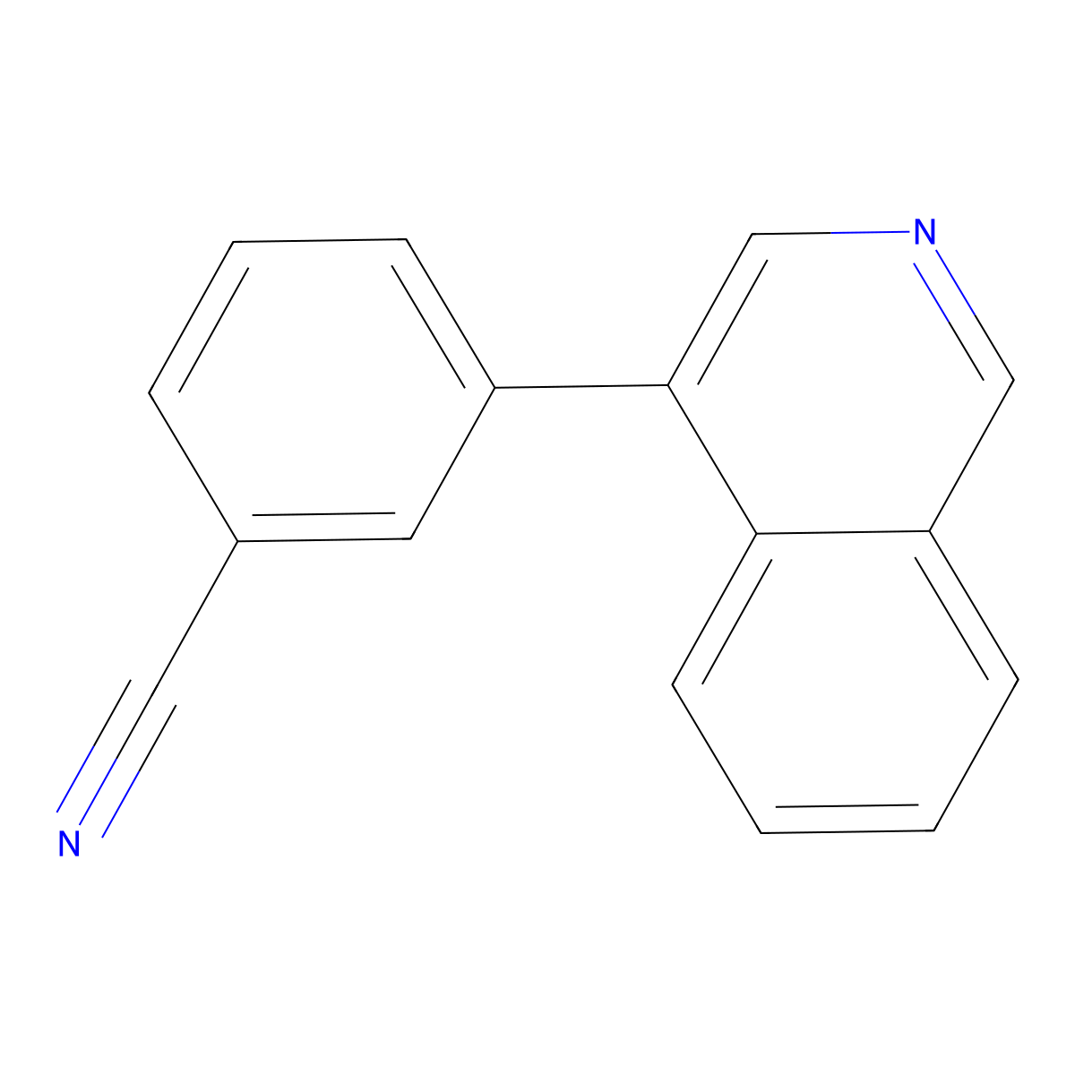 3-(4-Isoquinolinyl)benzonitrile molecular structure, CAS 1023549-77-0