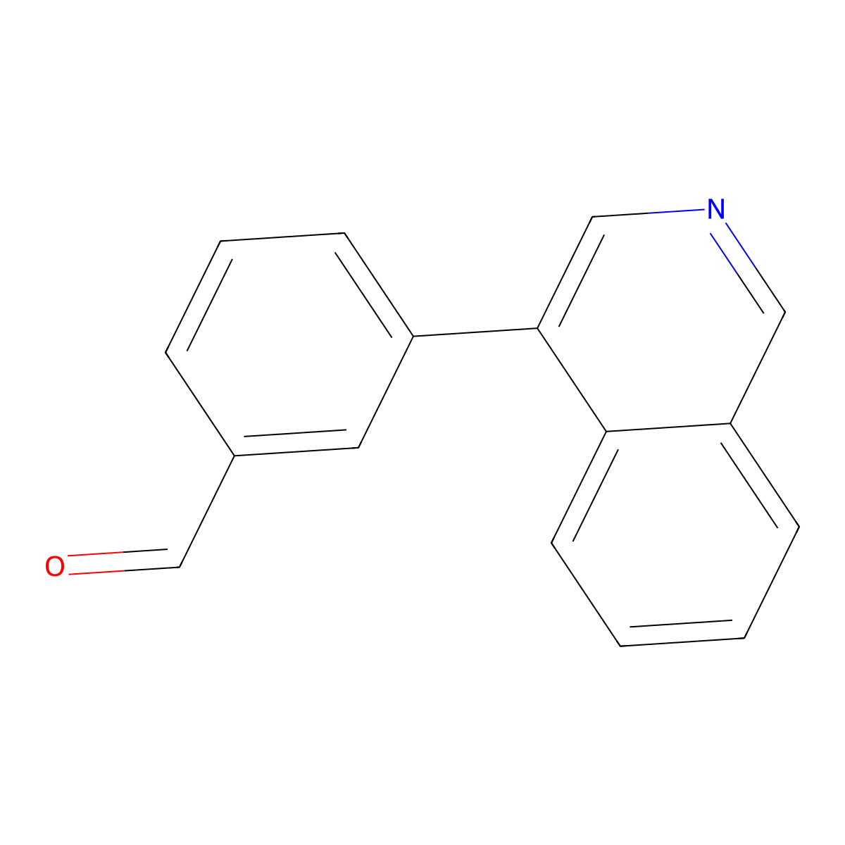 3-Isoquinolin-4-ylbenzaldehyde molecular structure, CAS 1023554-10-0