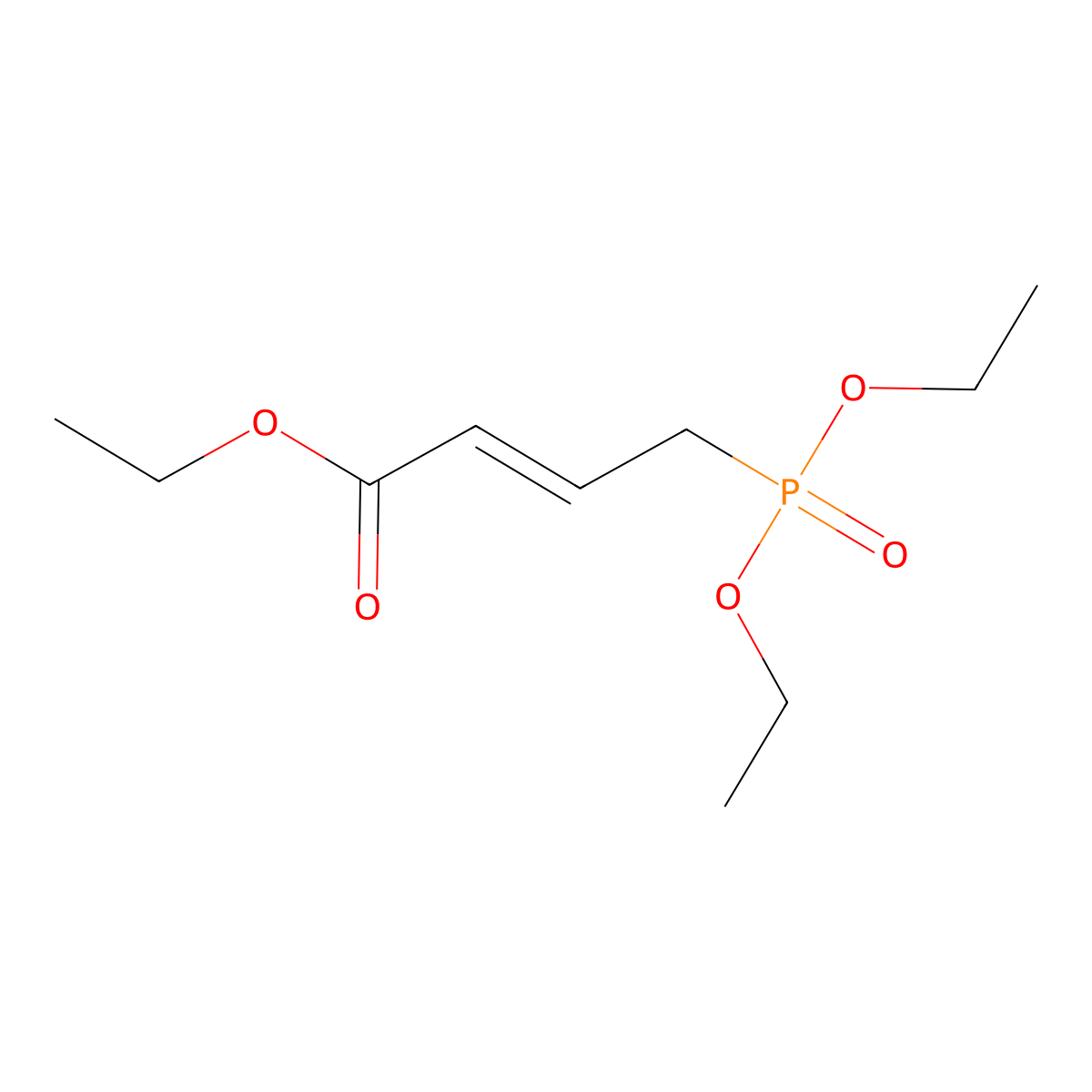 Triethyl 4-phosphonocrotonate, mixture of isomers molecular structure, CAS 10236-14-3