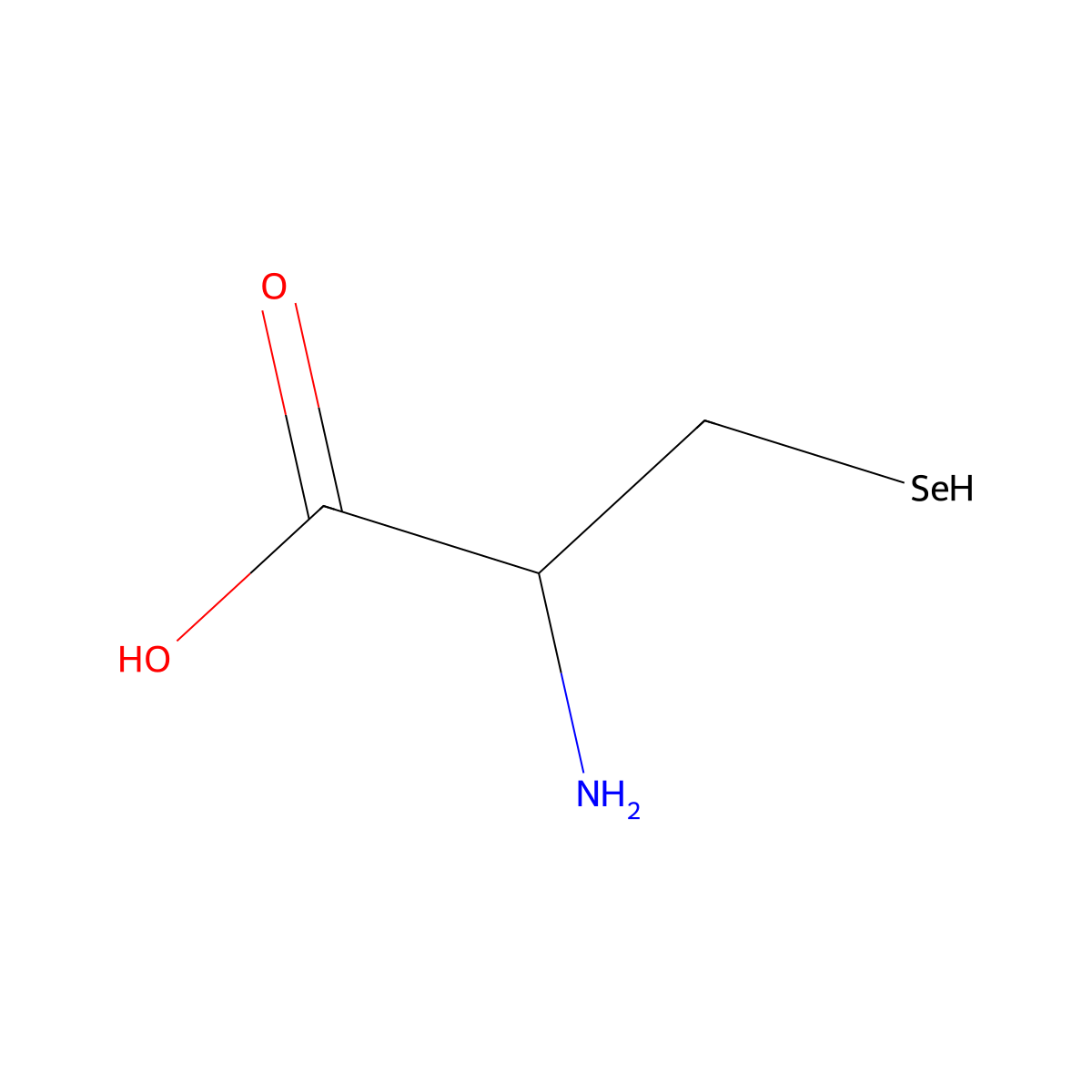 L-Selenocysteine molecular structure, CAS 10236-58-5