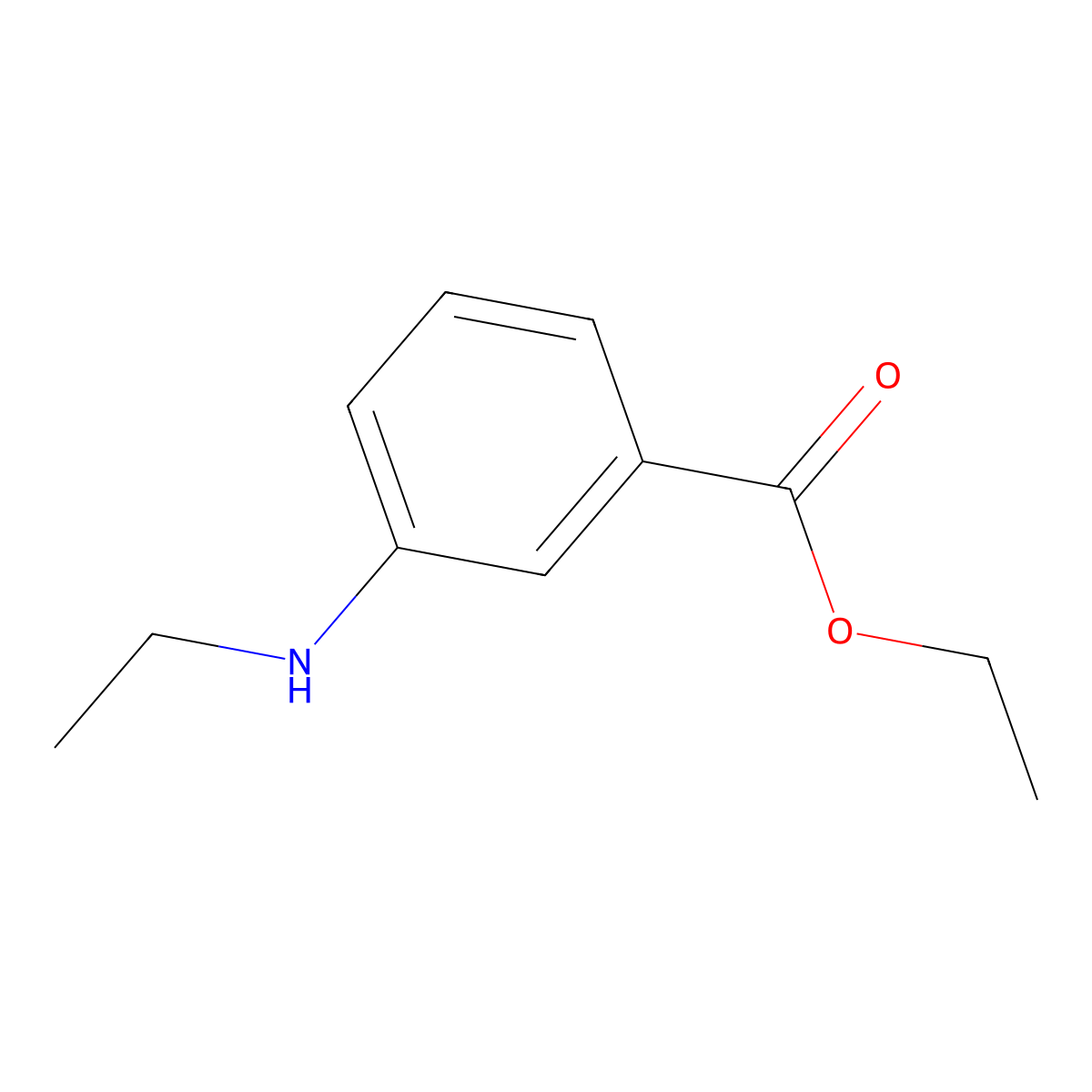 Ethyl 3-(ethylamino)benzoate molecular structure, CAS 102362-81-2