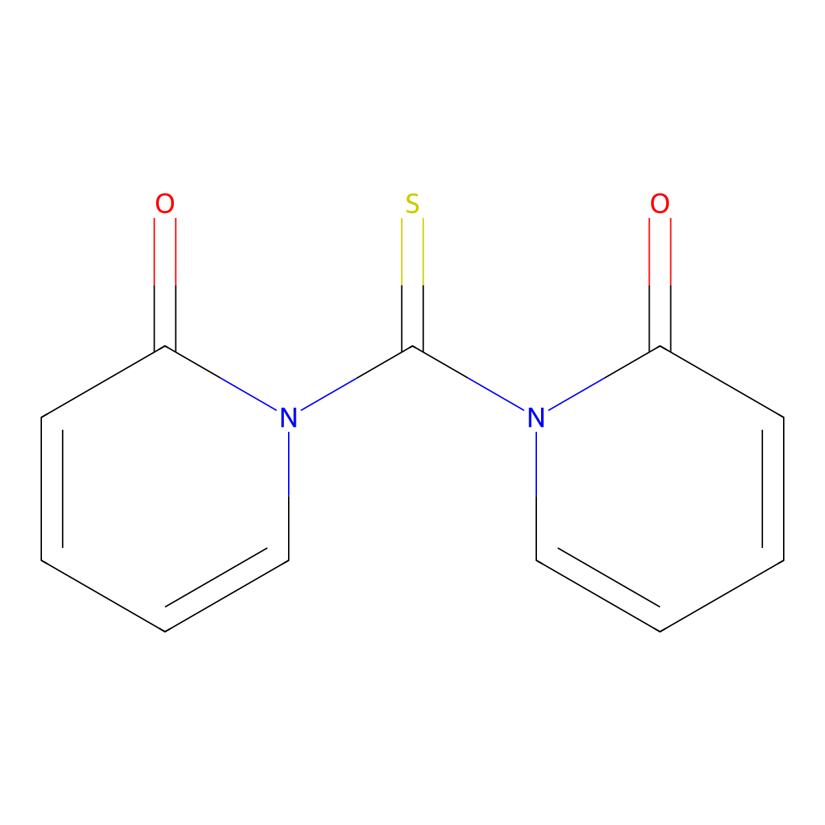 1,1'-Thiocarbonyldi-2(1H)-pyridone molecular structure, CAS 102368-13-8