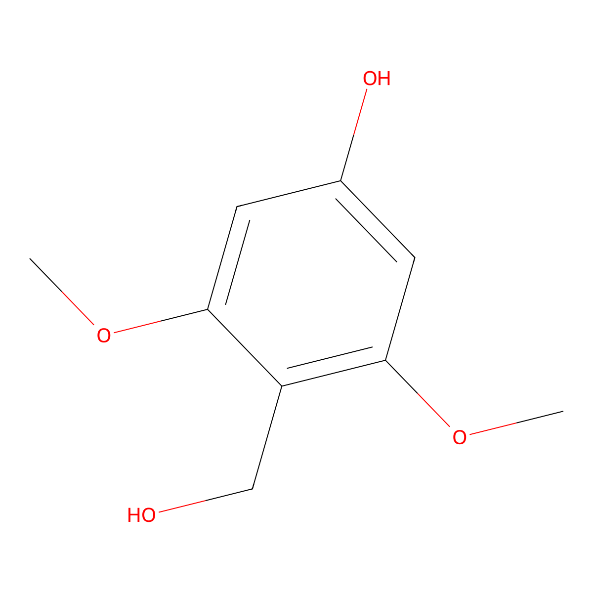 4-(Hydroxymethyl)-3,5-dimethoxyphenol molecular structure, CAS 102370-08-1