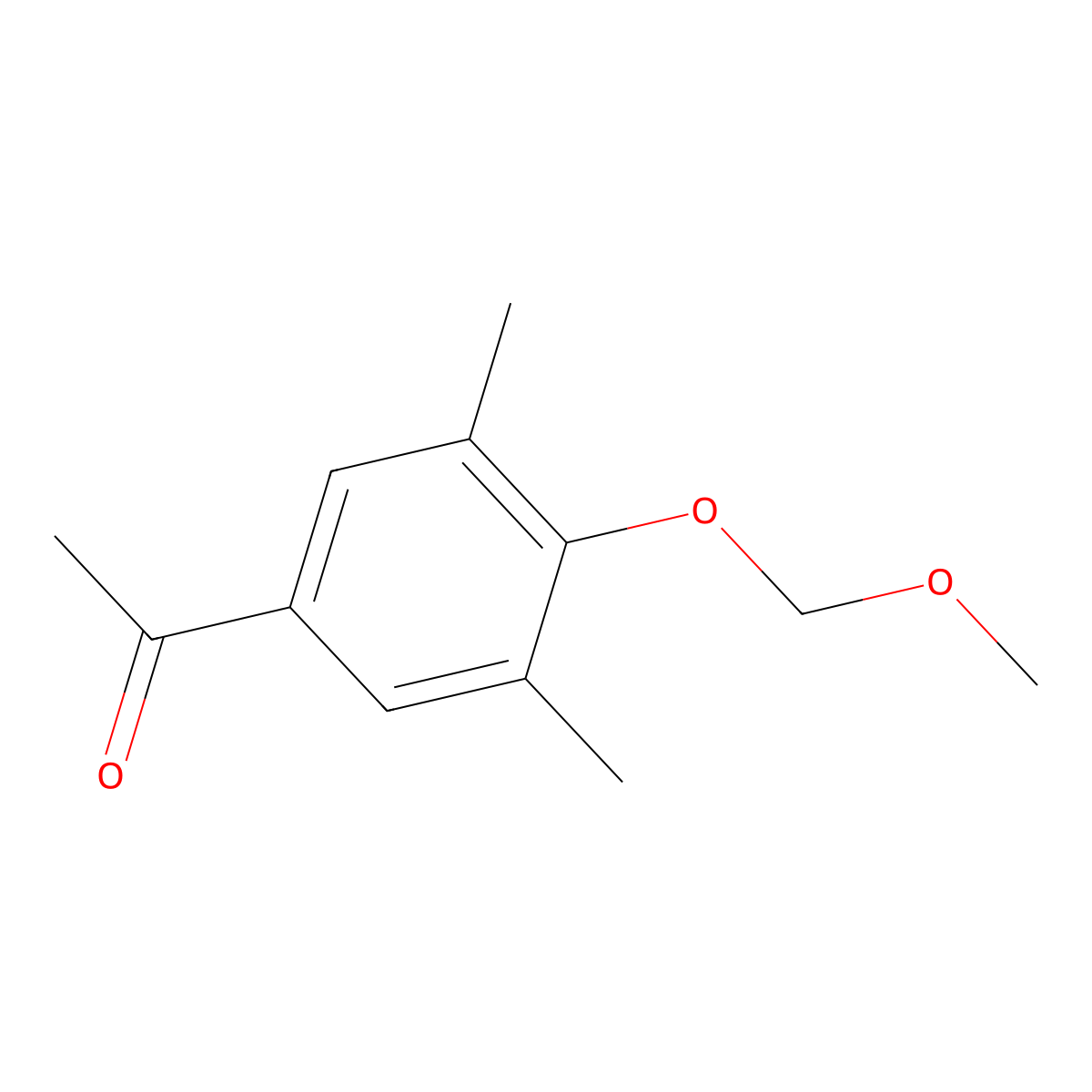 1-(4-(Methoxymethoxy)-3,5-dimethylphenyl)ethanone molecular structure, CAS 1023740-50-2