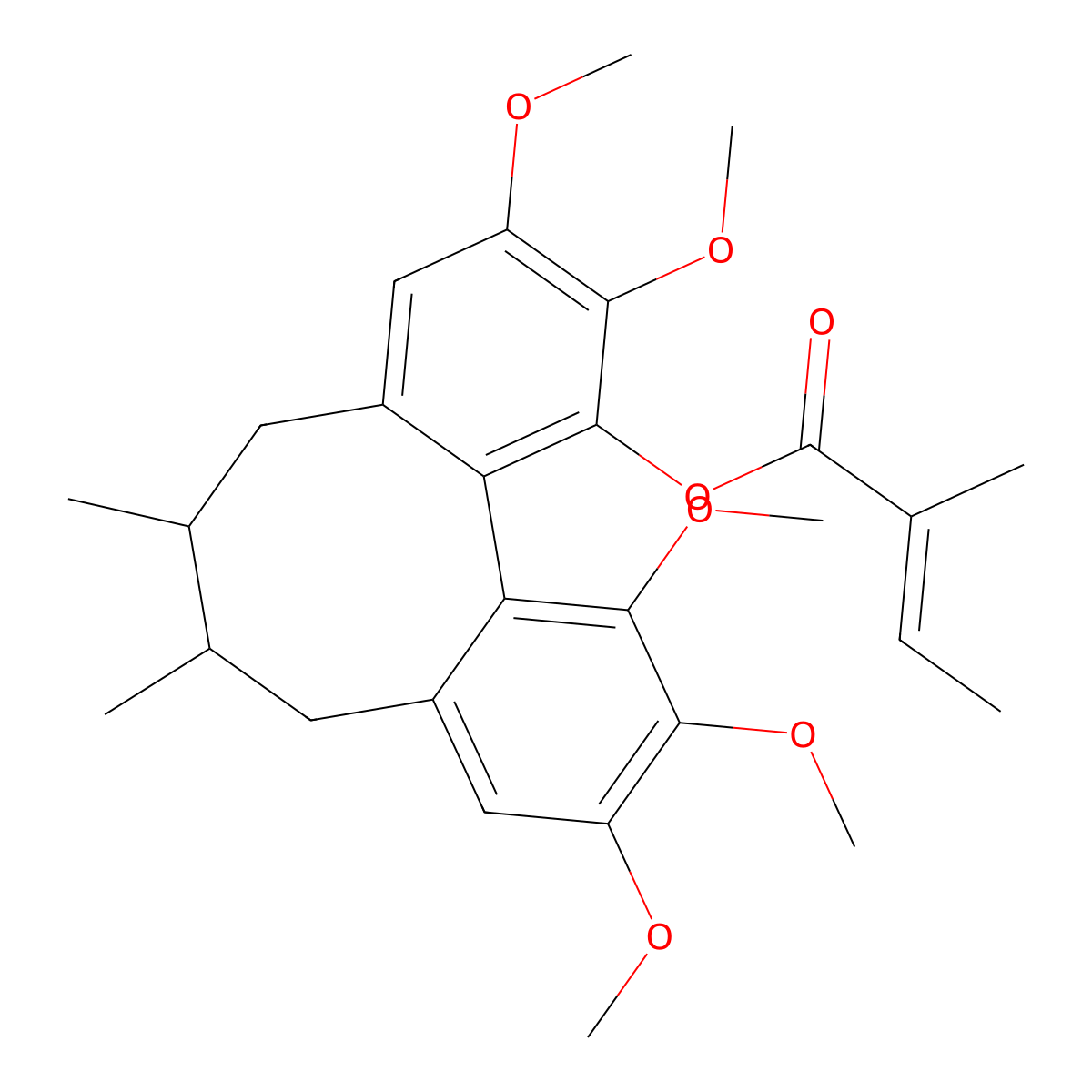 Angeloyl-(+)-gomisin K3 molecular structure, CAS 1023744-69-5