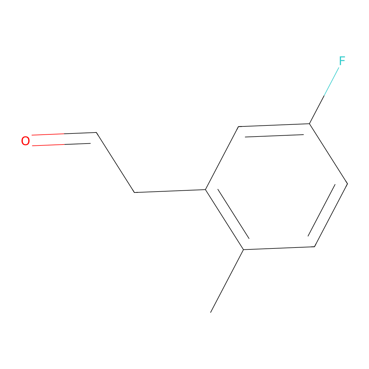 2-(5-Fluoro-2-methylphenyl)acetaldehyde molecular structure, CAS 1023794-80-0