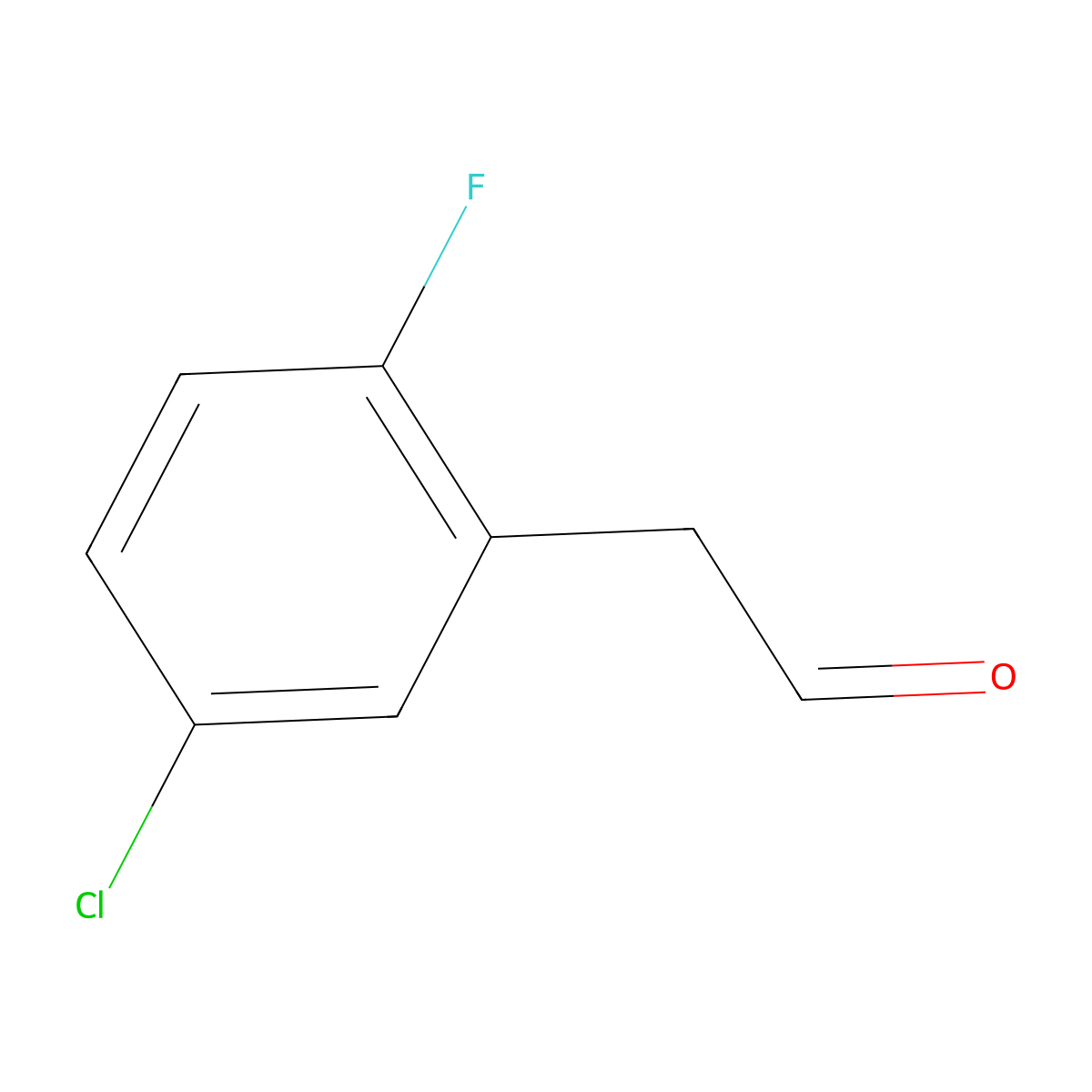 2-(5-Chloro-2-fluorophenyl)acetaldehyde molecular structure, CAS 1023794-81-1