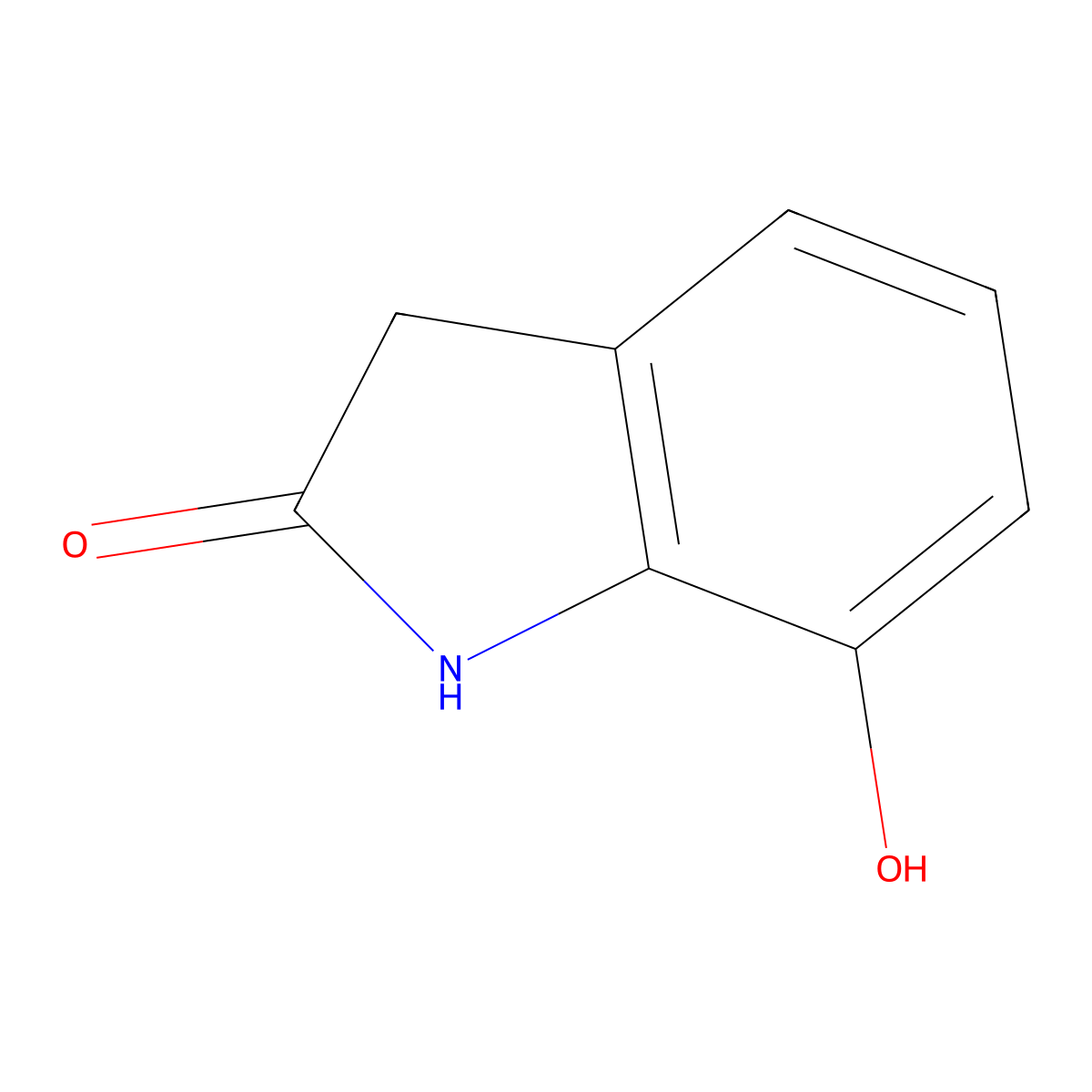 7-Hydroxyindolin-2-one molecular structure, CAS 10238-74-1