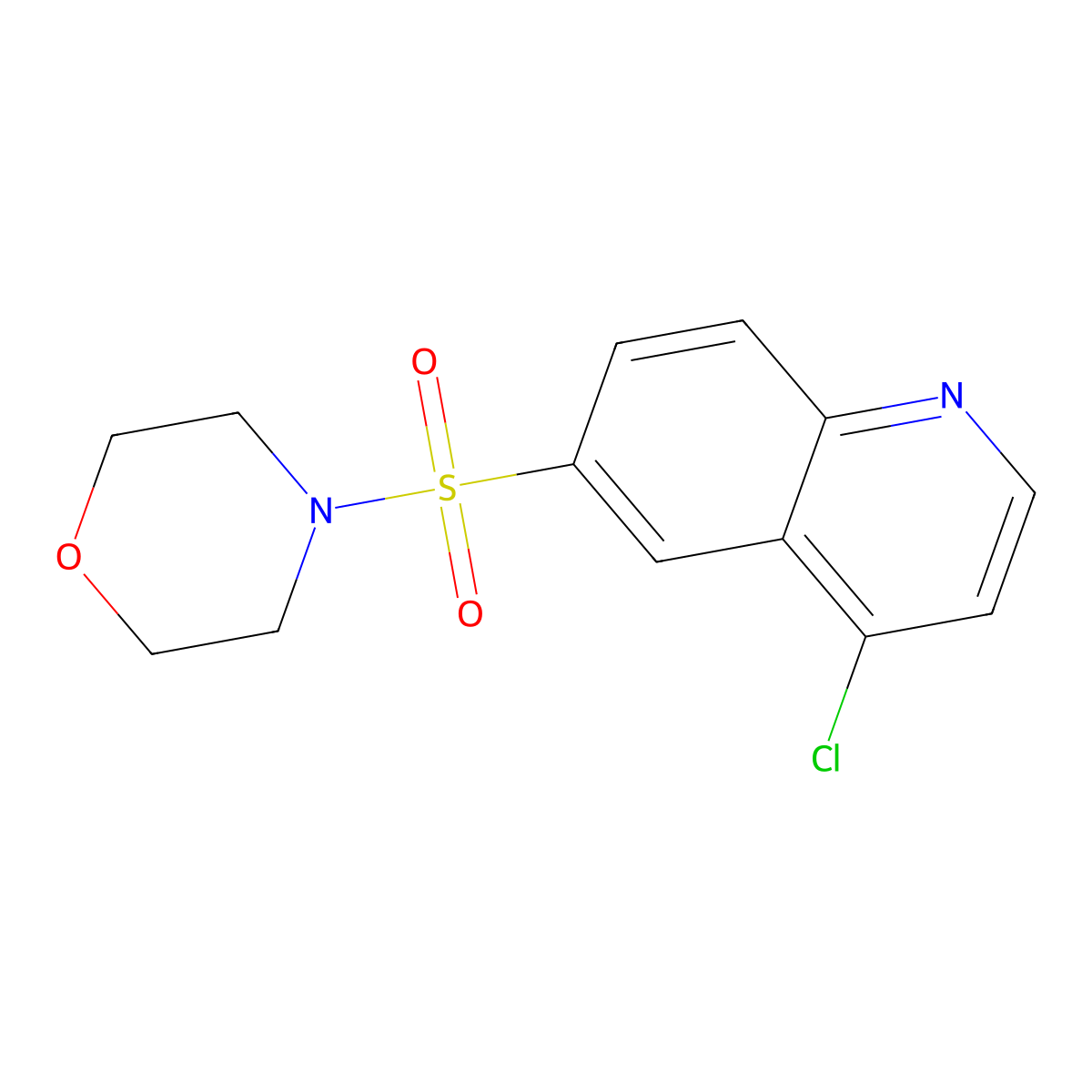 4-((4-Chloroquinolin-6-yl)sulfonyl)morpholine molecular structure, CAS 1023812-28-3