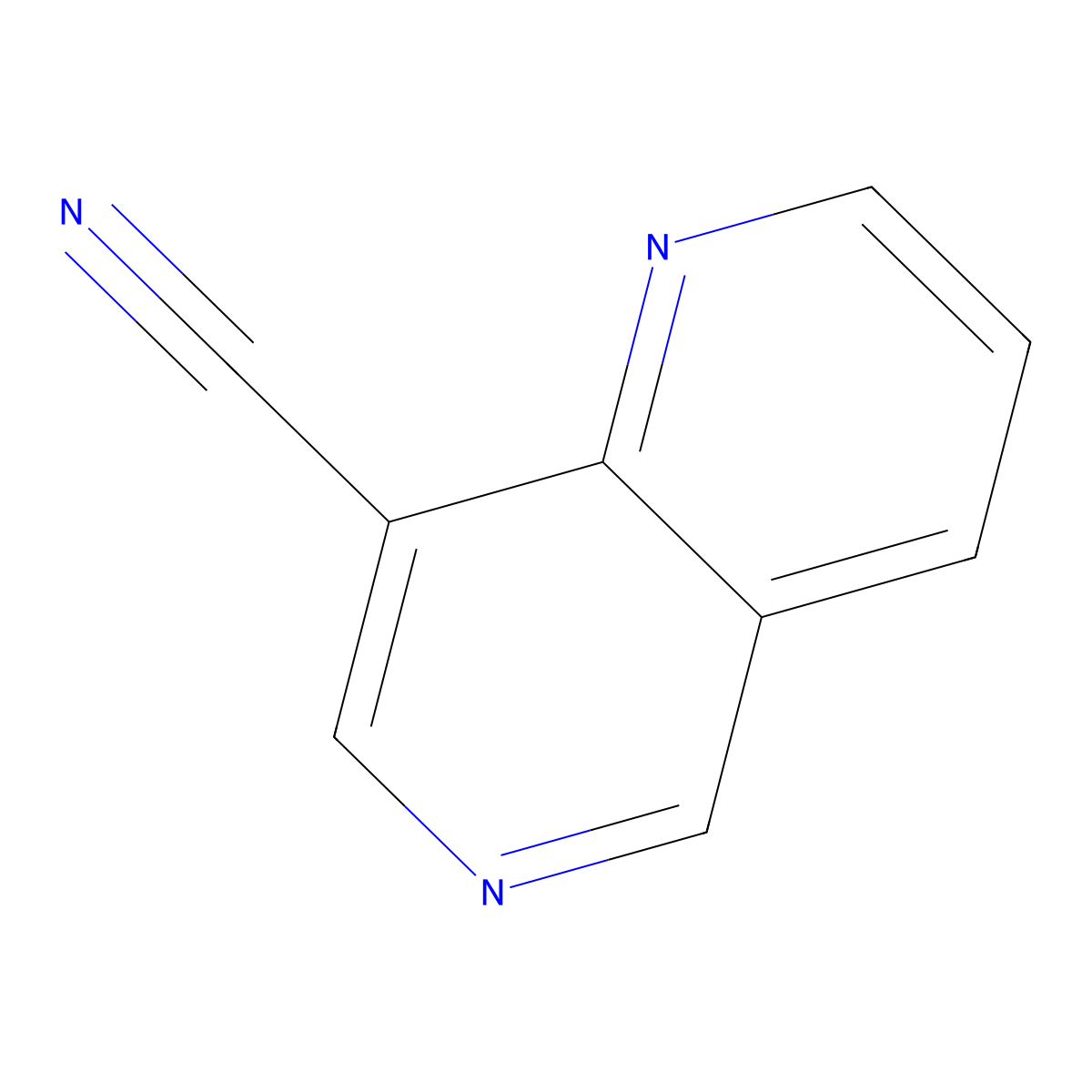 1,6-Naphthyridine-8-carbonitrile molecular structure, CAS 1023813-61-7