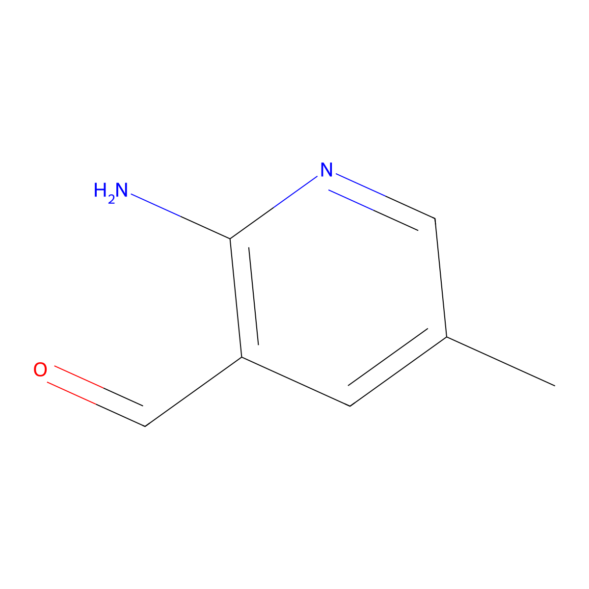 2-Amino-5-methylnicotinaldehyde molecular structure, CAS 1023814-35-8