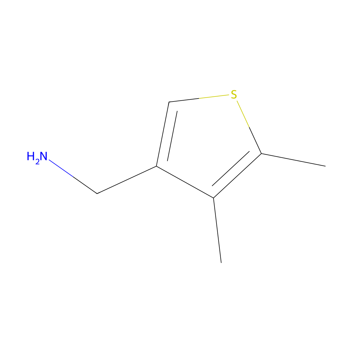 (4,5-Dimethylthiophen-3-yl)methanamine molecular structure, CAS 1023815-54-4