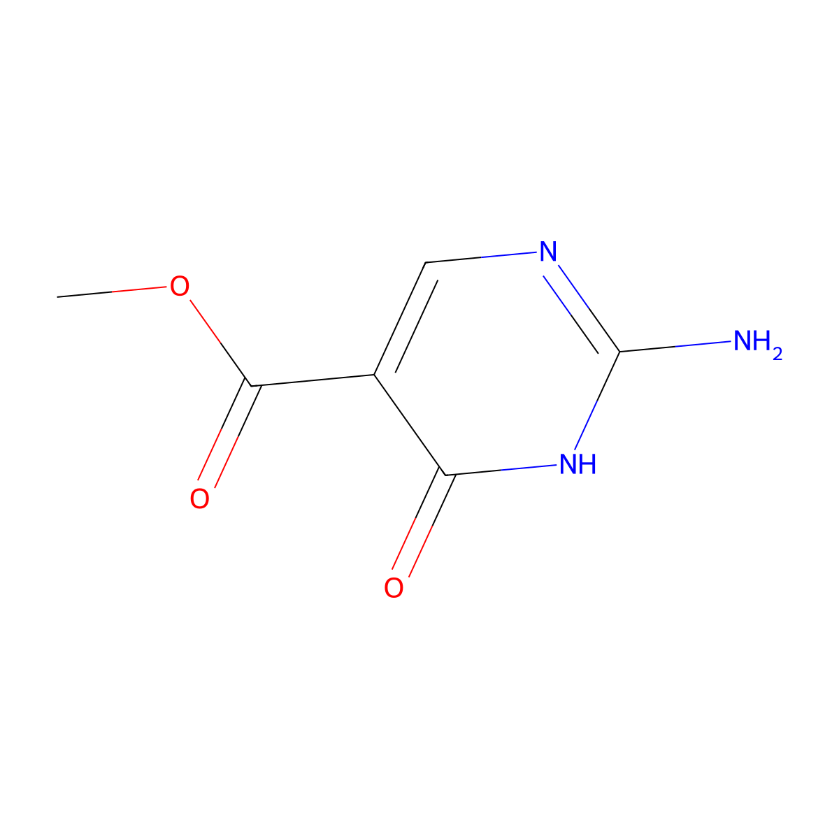 Methyl 2-amino-4-hydroxypyrimidine-5-carboxylate molecular structure, CAS 1023815-68-0