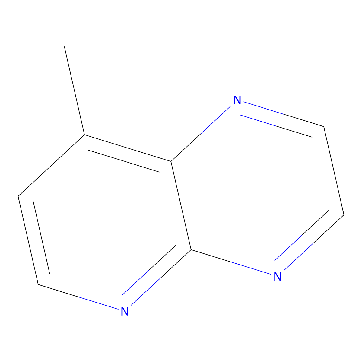 8-Methylpyrido[2,3-b]pyrazine molecular structure, CAS 1023817-02-8
