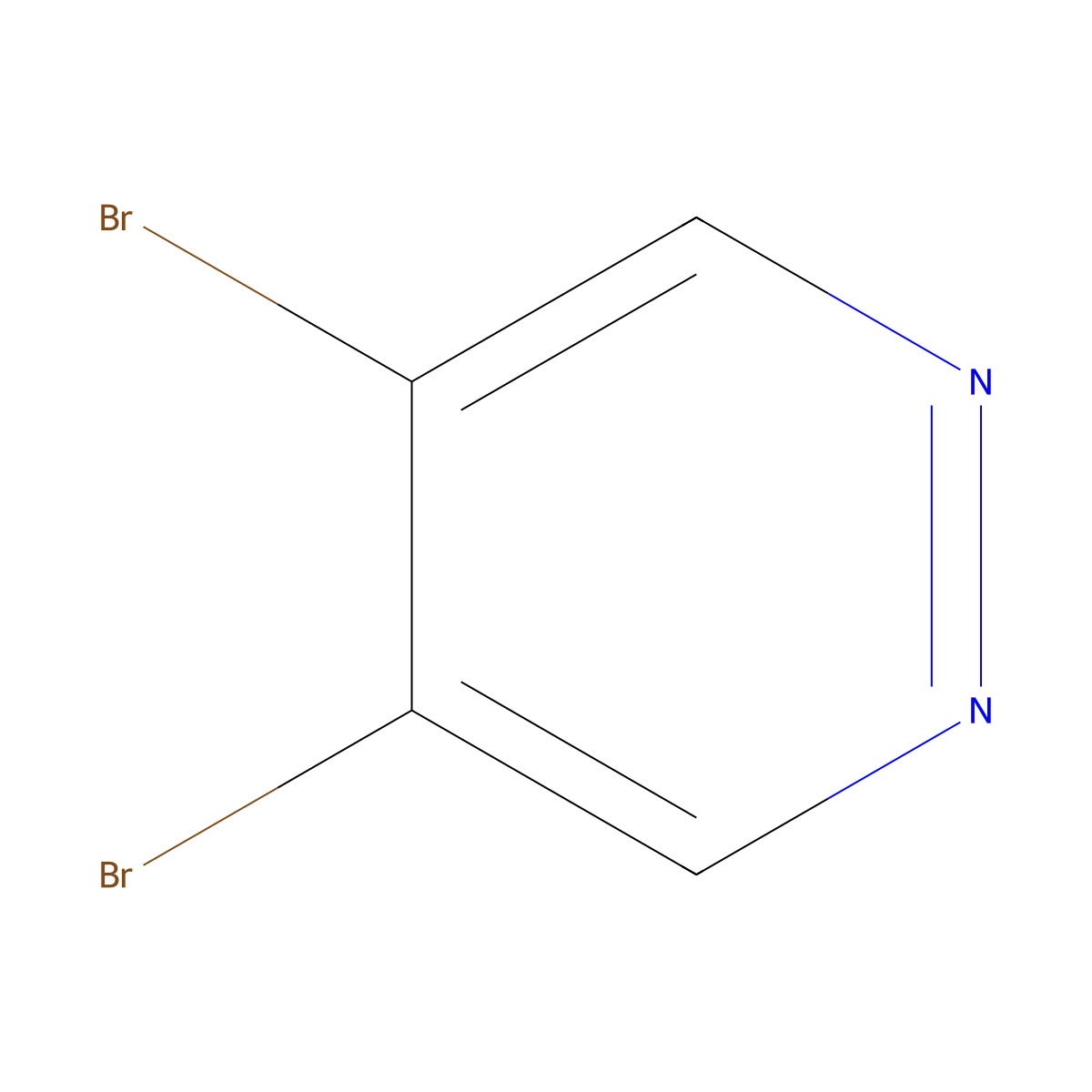 4,5-Dibromopyridazine molecular structure, CAS 1023817-06-2