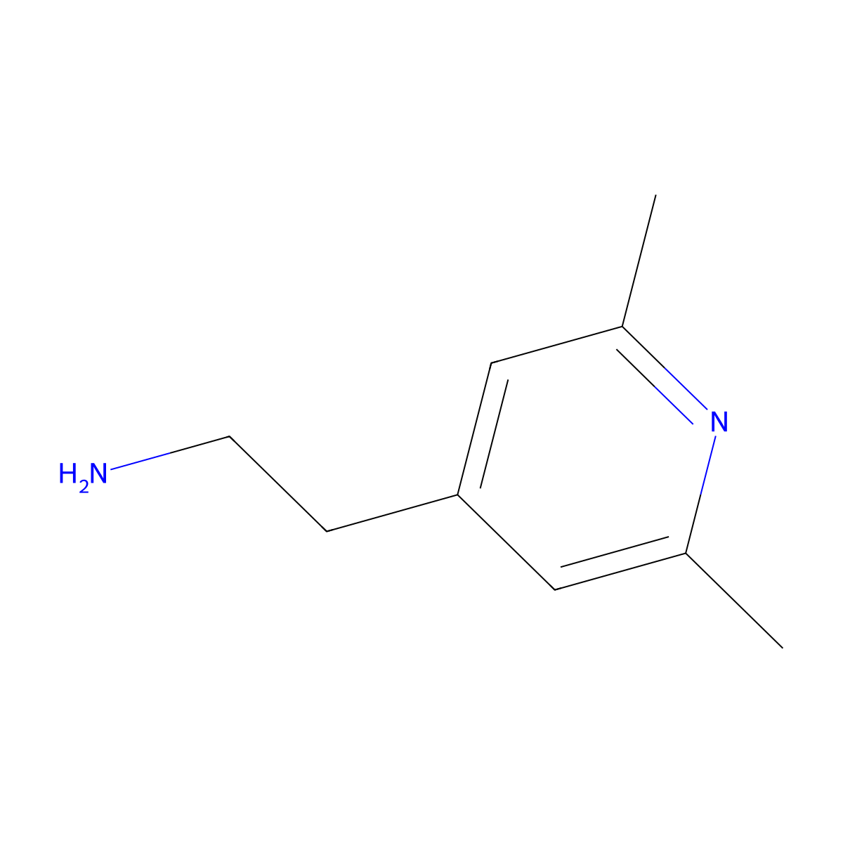 2-(2,6-Dimethylpyridin-4-YL)ethanamine molecular structure, CAS 1023817-37-9