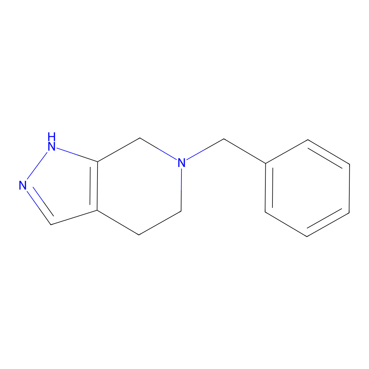 6-Benzyl-4,5,6,7-tetrahydro-1h-pyrazolo[3,4-c]pyridine molecular structure, CAS 1023817-39-1
