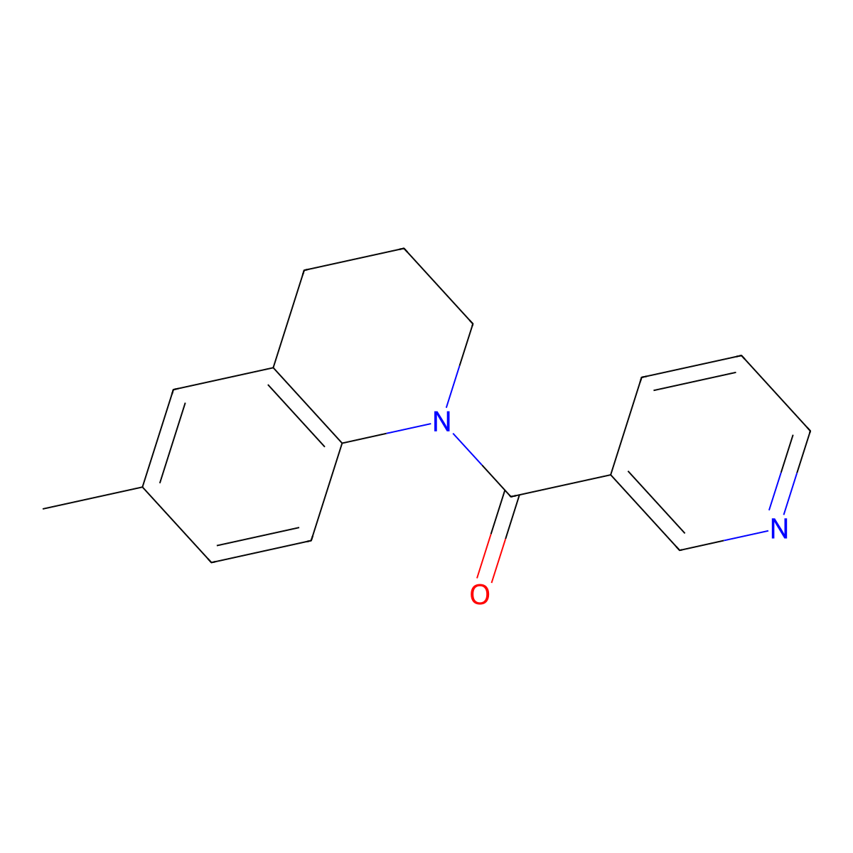 (6-methyl-3,4-dihydro-2H-quinolin-1-yl)-pyridin-3-ylmethanone molecular structure, CAS 1023828-93-4