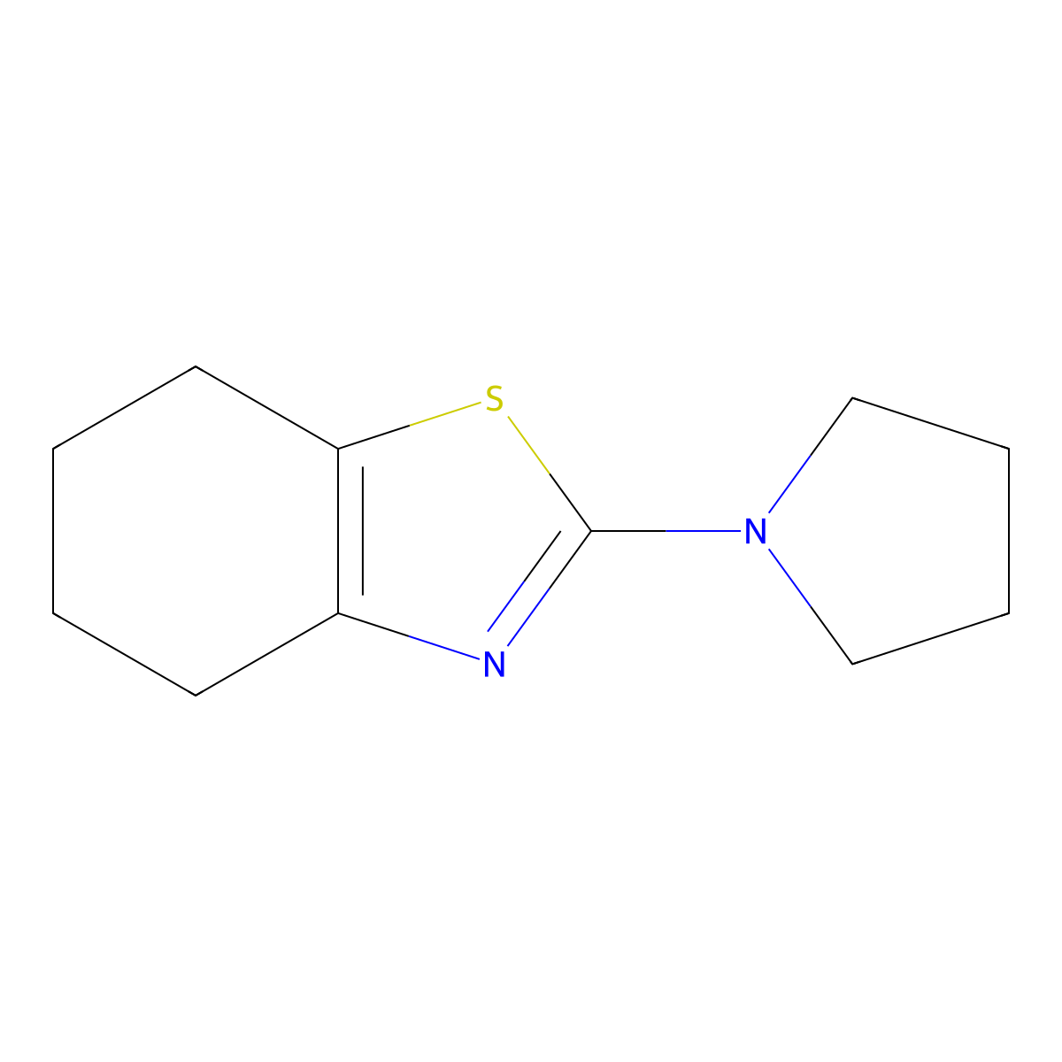 2-(Pyrrolidin-1-yl)-4,5,6,7-tetrahydro-1,3-benzothiazole molecular structure, CAS 1023858-98-1