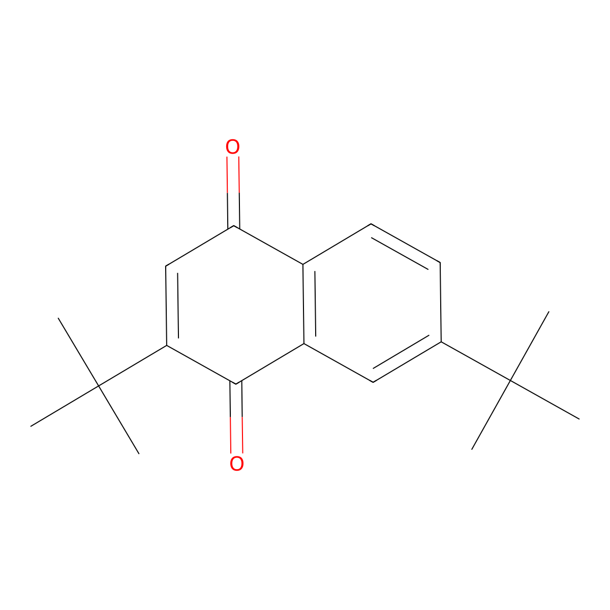 2,7-DI-Tert-butyl-1,4-naphthoquinone molecular structure, CAS 10239-91-5