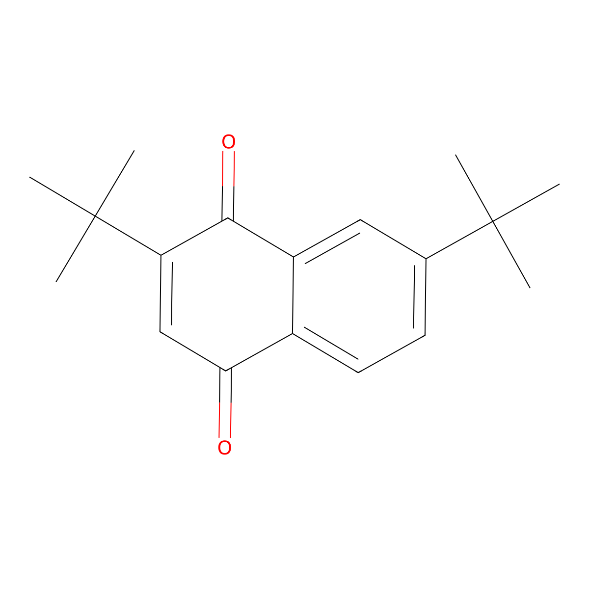 2,7-DI-Tert-butyl-1,4-naphthoquinone molecular structure, CAS 10239-91-5