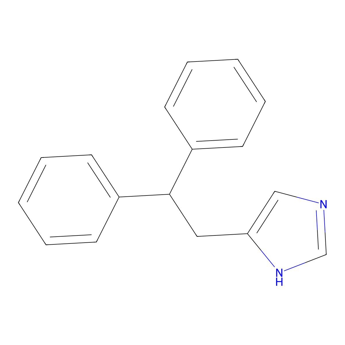 4-(2,2-Diphenylethyl)imidazole molecular structure, CAS 102390-63-6