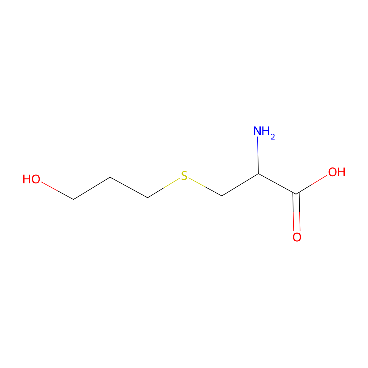 (S)-2-Amino-3-((3-hydroxypropyl)thio)propanoic acid molecular structure, CAS 1023971-10-9