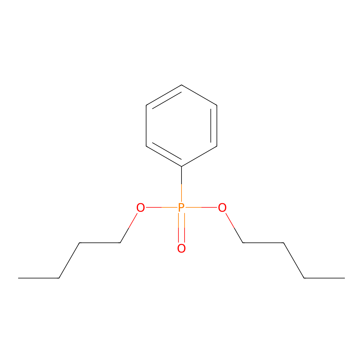 Dibutyl phenylphosphonate molecular structure, CAS 1024-34-6
