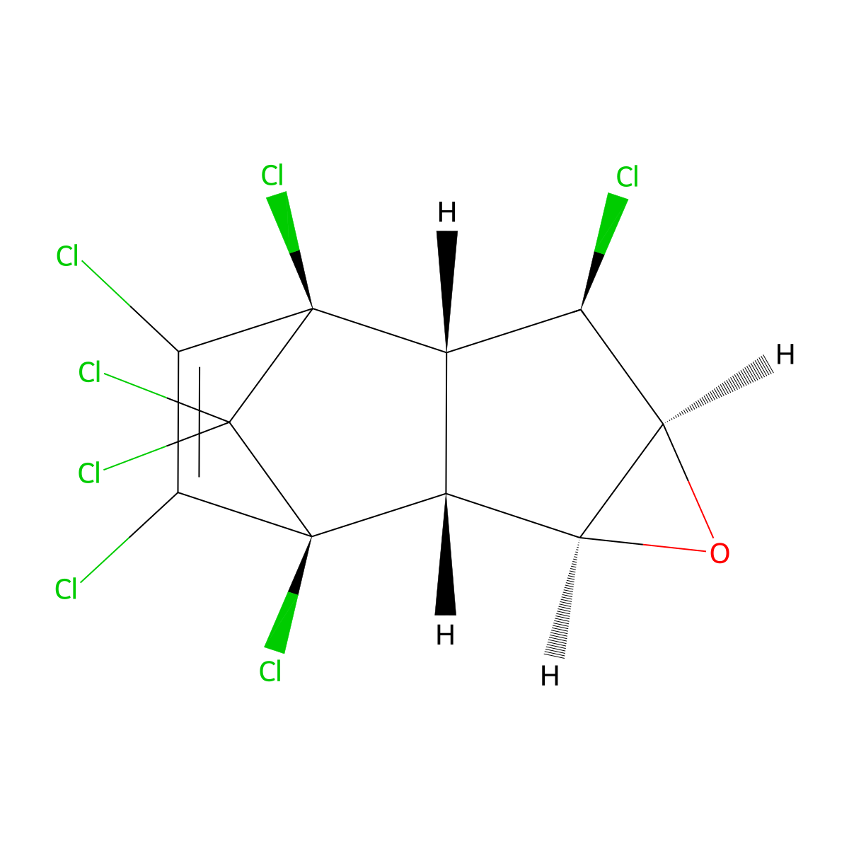 Heptachlor Epoxide molecular structure, CAS 1024-57-3