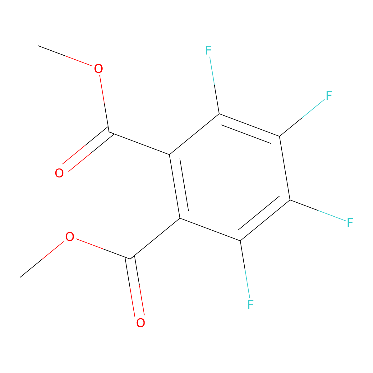 Dimethyl tetrafluorophthalate molecular structure, CAS 1024-59-5