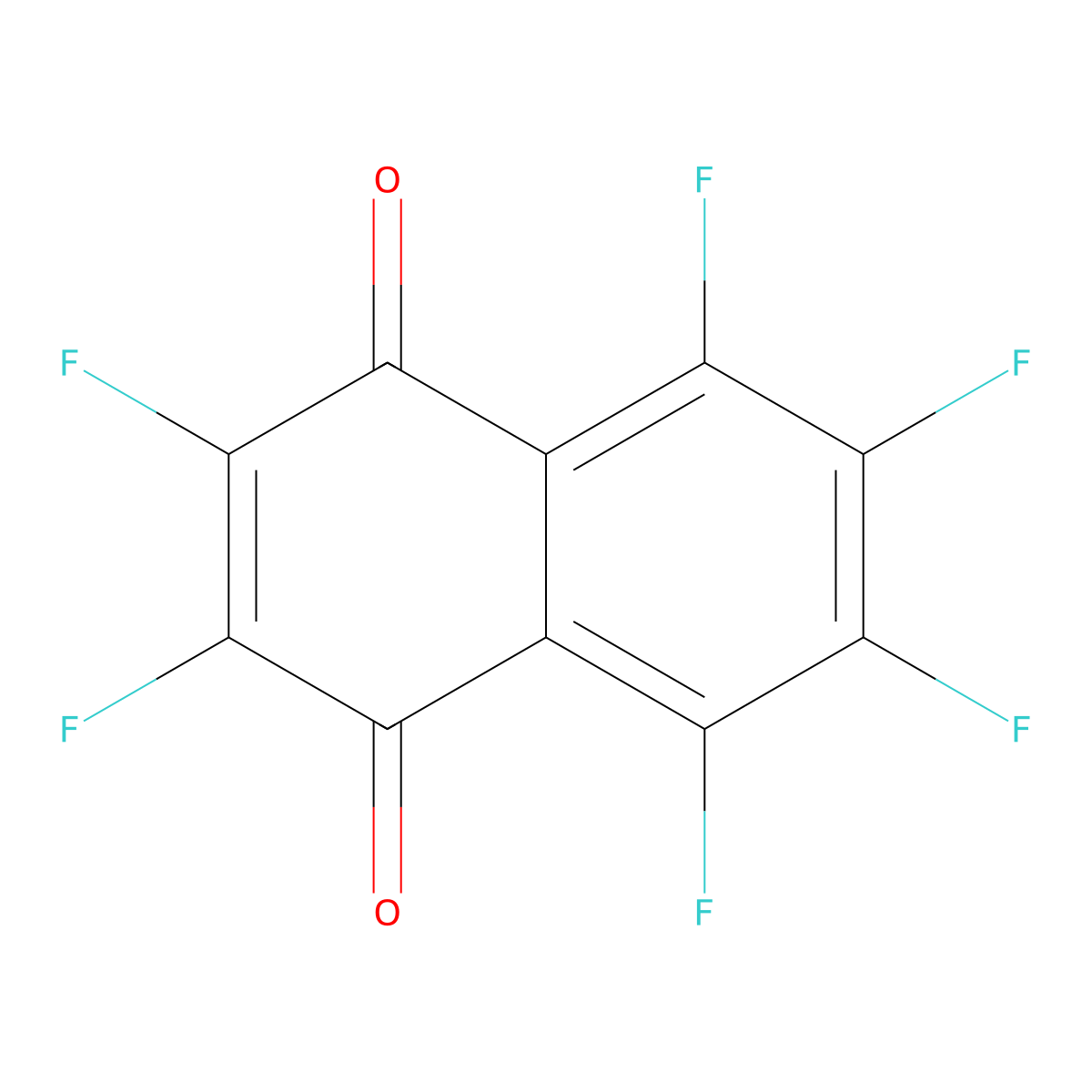 2,3,5,6,7,8-Hexafluoronaphthalene-1,4-dione molecular structure, CAS 1024-60-8