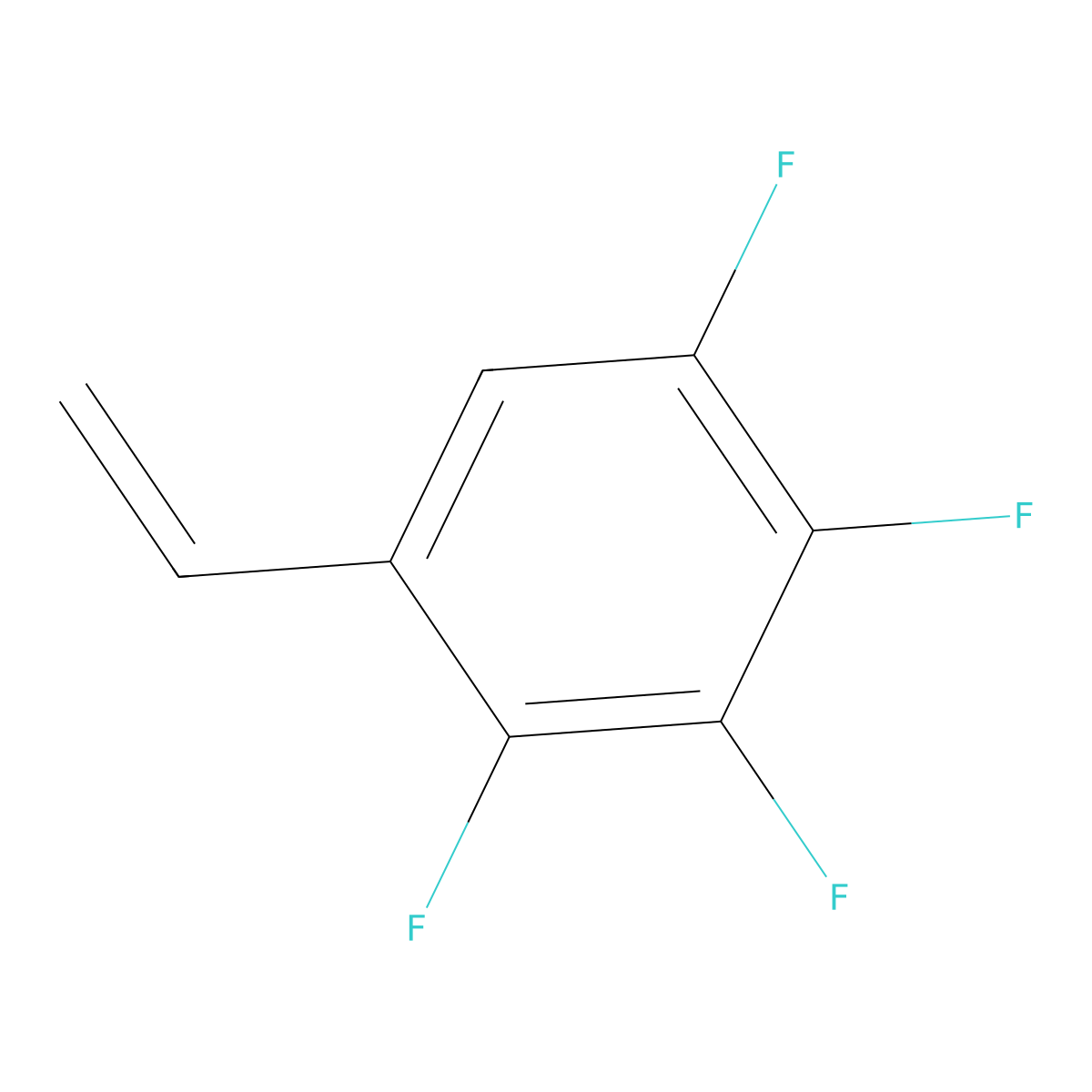 1-Ethenyl-2,3,4,5-tetrafluorobenzene molecular structure, CAS 1024006-71-0
