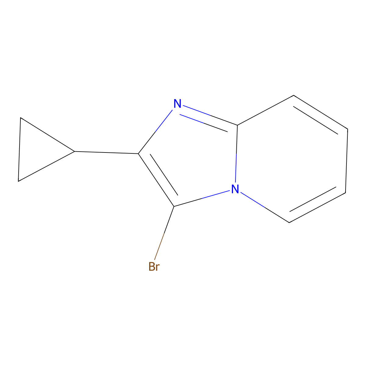 3-Bromo-2-cyclopropylimidazo[1,2-A]pyridine molecular structure, CAS 1024006-95-8