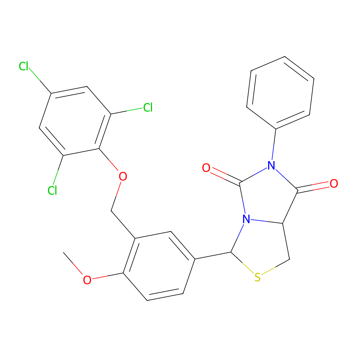 C25H19Cl3N2O4S molecular structure, CAS 1024020-16-3