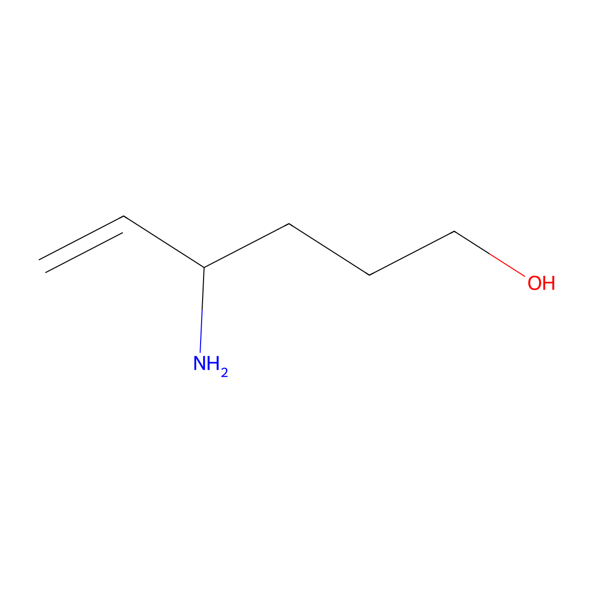 4-Aminohex-5-en-1-ol molecular structure, CAS 1024048-84-7