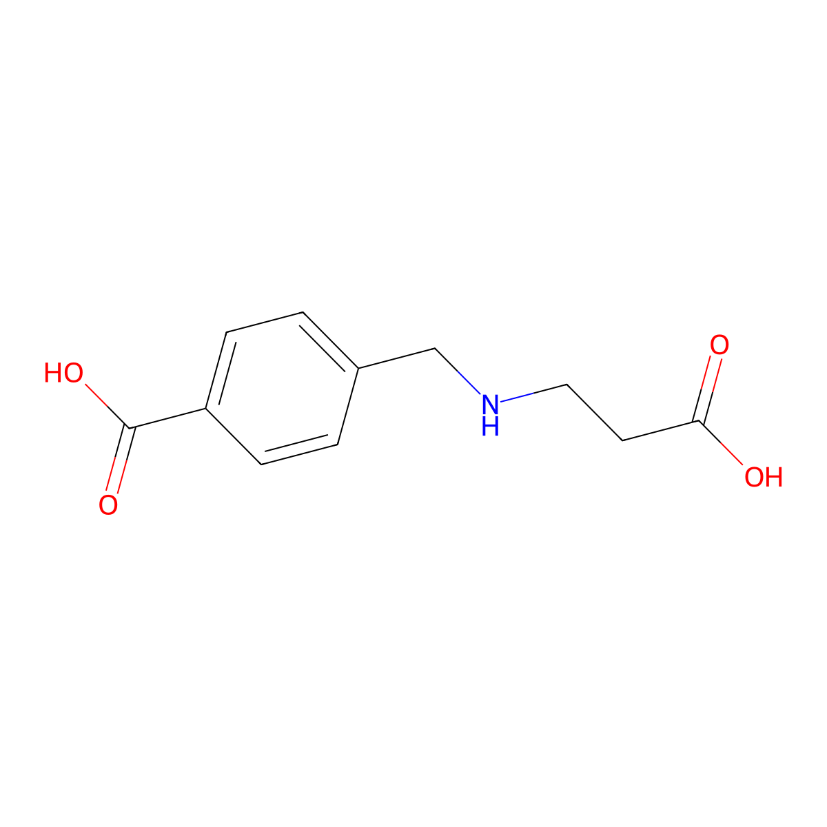 4-[(2-Carboxy-ethylamino)-methyl]-benzoic acid molecular structure, CAS 1024054-71-4
