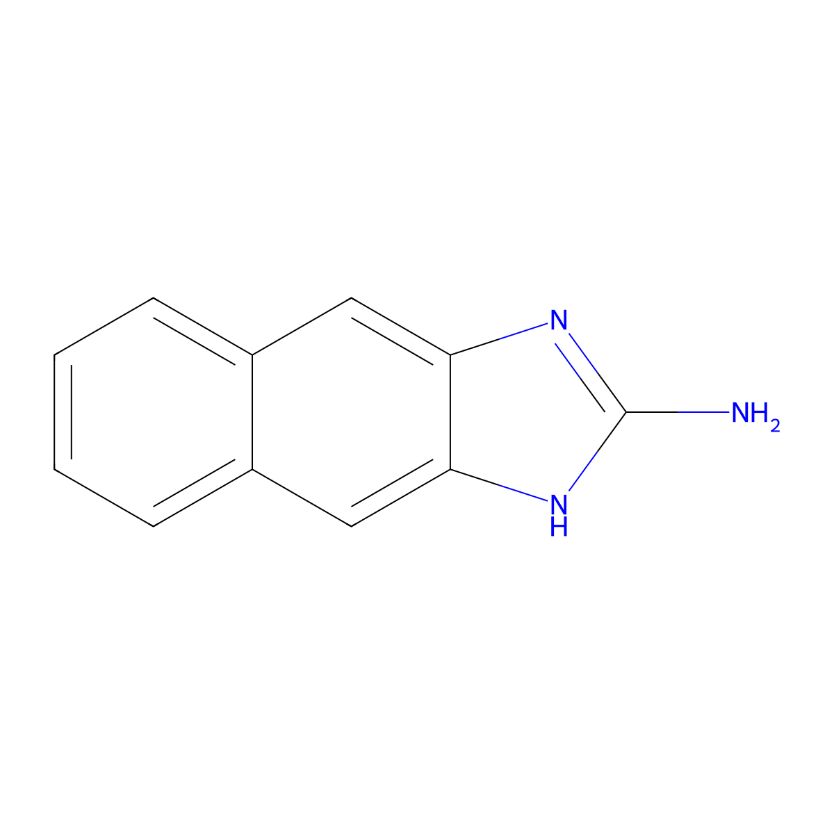 1H-Naphth[2,3-d]imidazol-2-amine molecular structure, CAS 102408-31-1