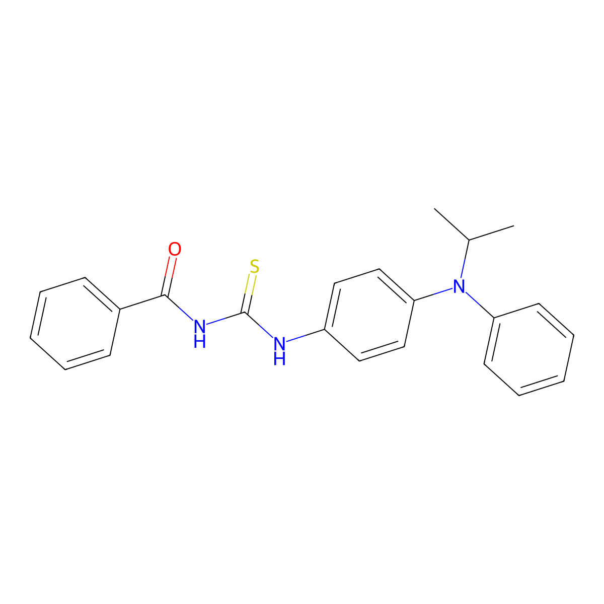 N-(((4-((Isopropyl)phenylamino)phenyl)amino)thioxomethyl)benzamide molecular structure, CAS 1024081-63-7