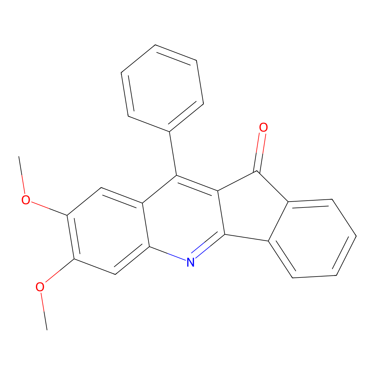 2,3-Dimethoxy-11-phenylindeno[3,2-B]quinolin-10-one molecular structure, CAS 1024081-73-9