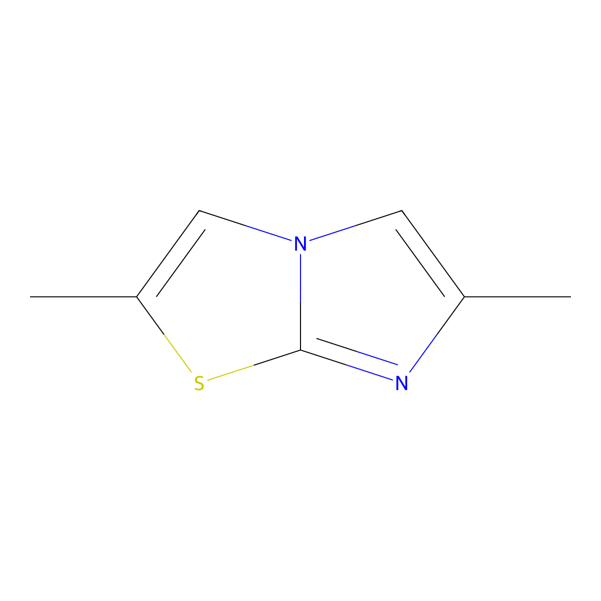 2,6-Dimethylimidazo[2,1-b][1,3]thiazole molecular structure, CAS 102410-24-2