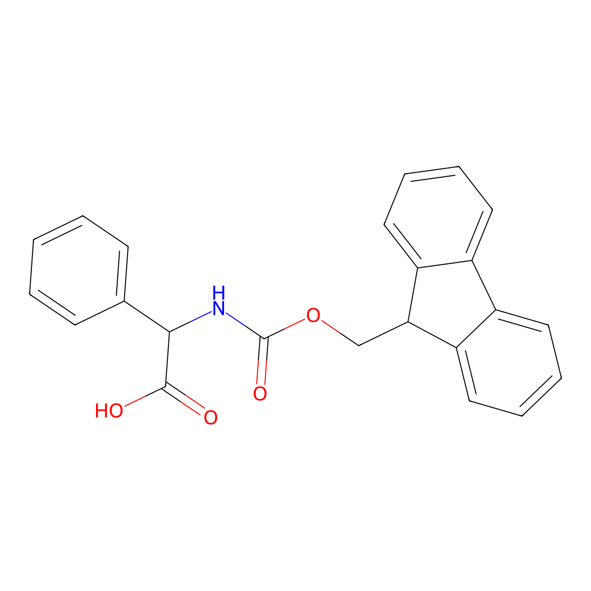 Fmoc-Phg-OH molecular structure, CAS 102410-65-1